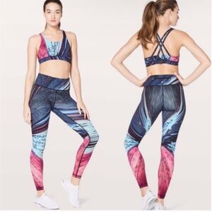Lululemon Speed Wunder Running Tight Electrobeam Size 12